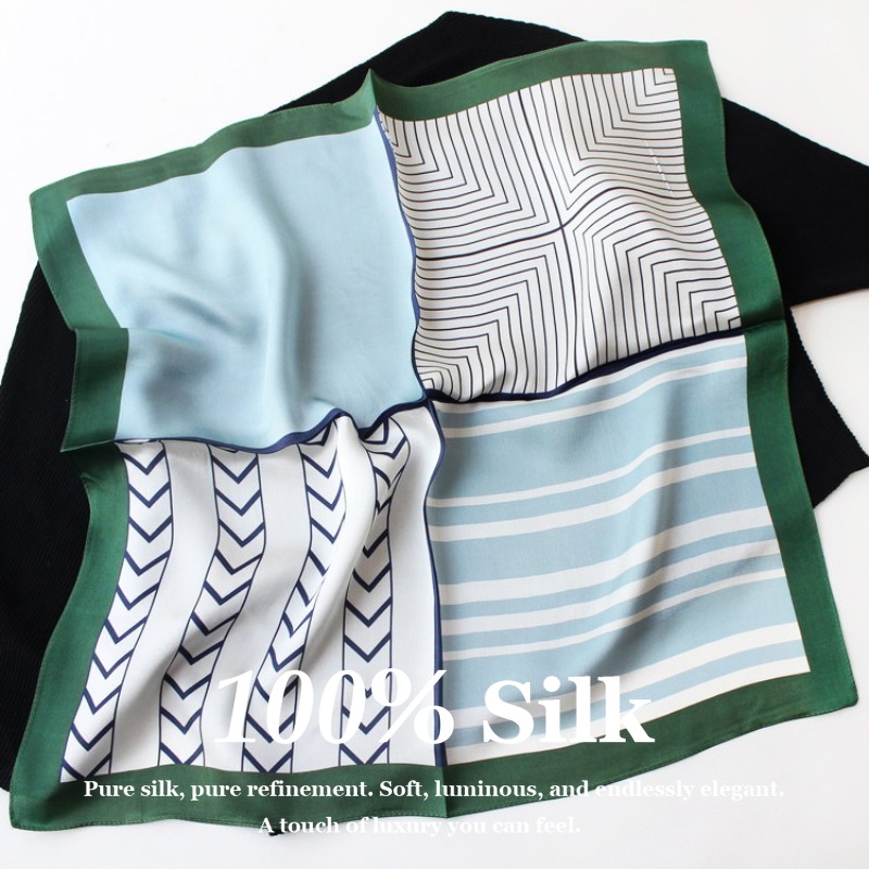 Vintage Fashion Hijab - Nowa apaszka damska 53 cm ze