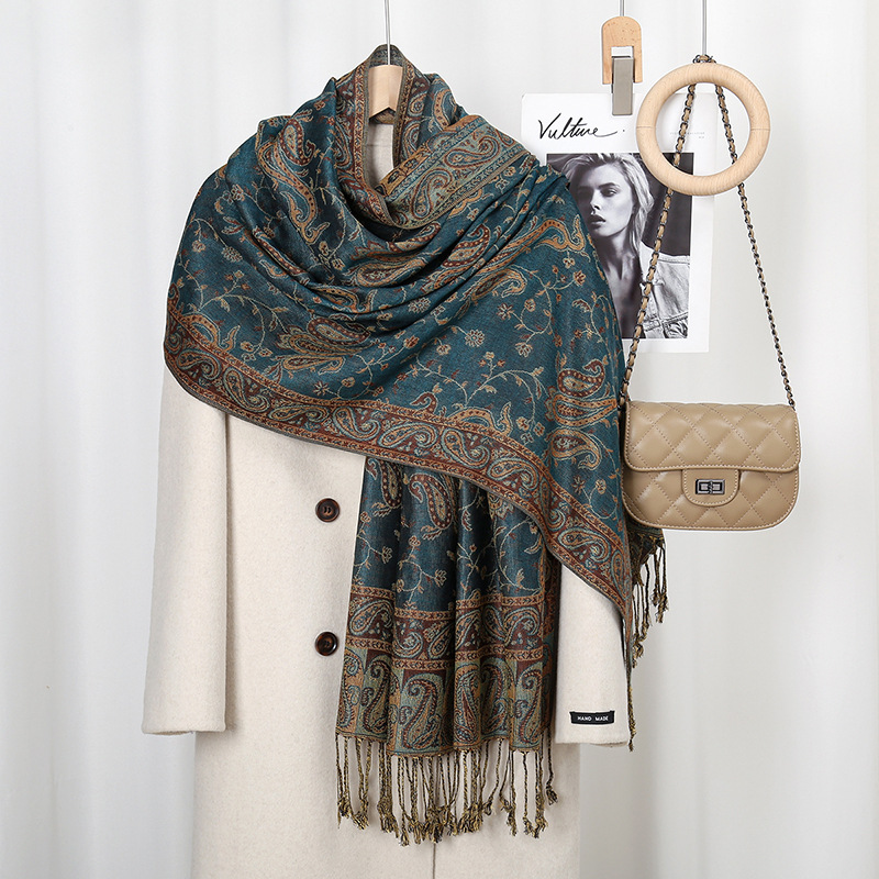 Vintage Fashion Hijab - Szal damski w stylu boho z