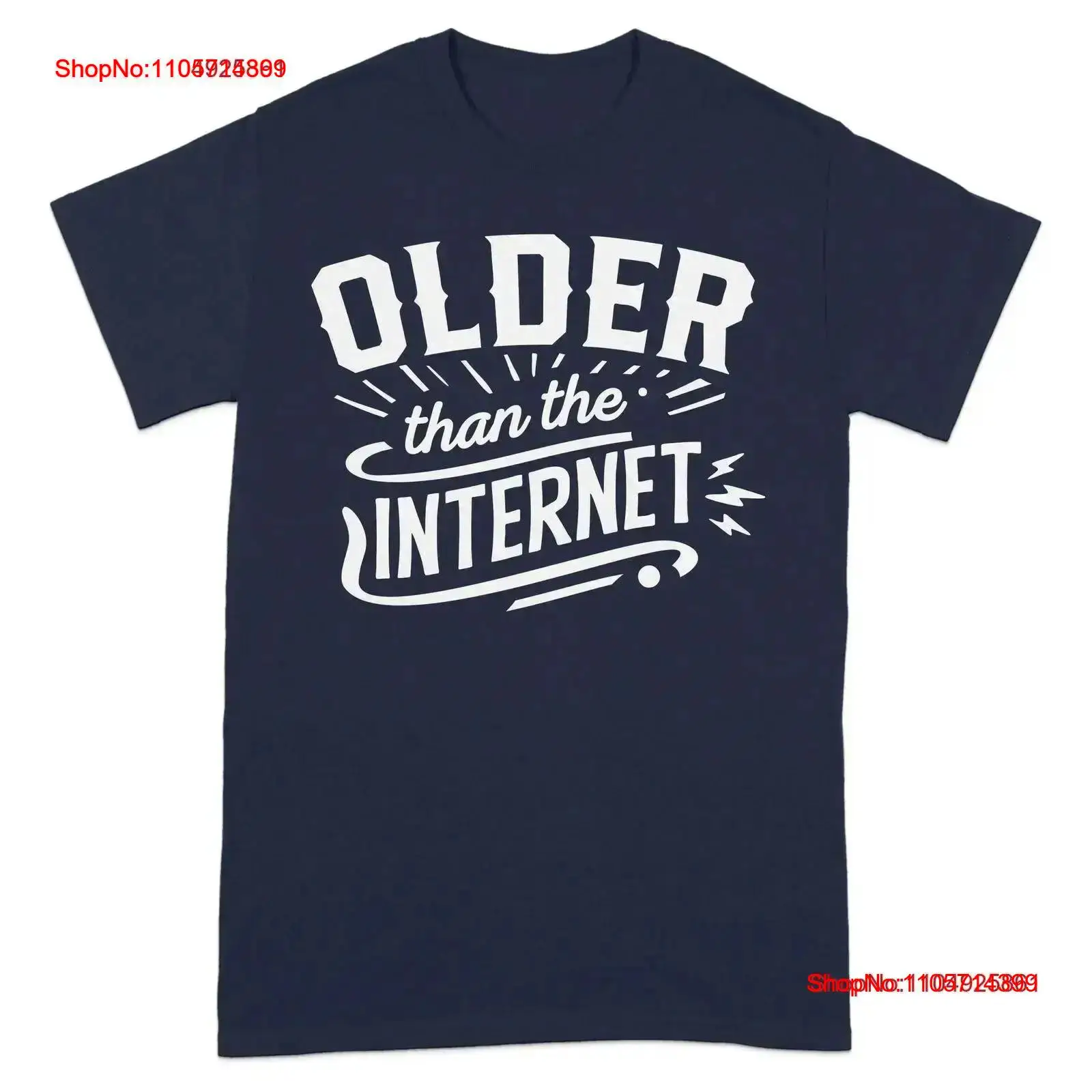 Vintage Fashion Ideas - Zabawna koszulka „Starszy niż internet” w