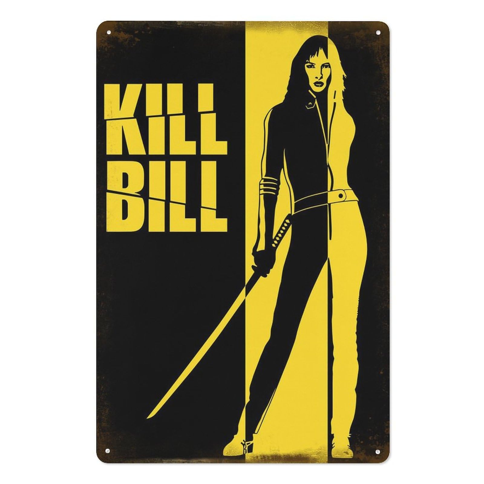 Vintage Fashion Wall Art - Metalowy szyld z motywem filmu Kill