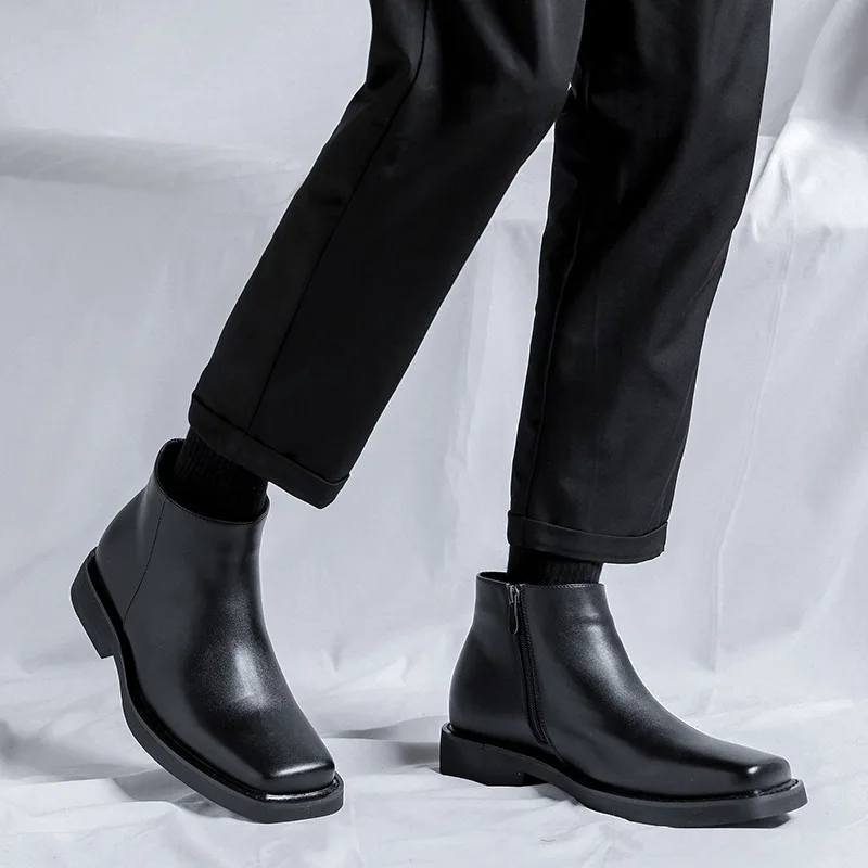 Czarne Nowe Modne Męskie Skórz – Vintage Fashion Aesthetic recenzja i cena