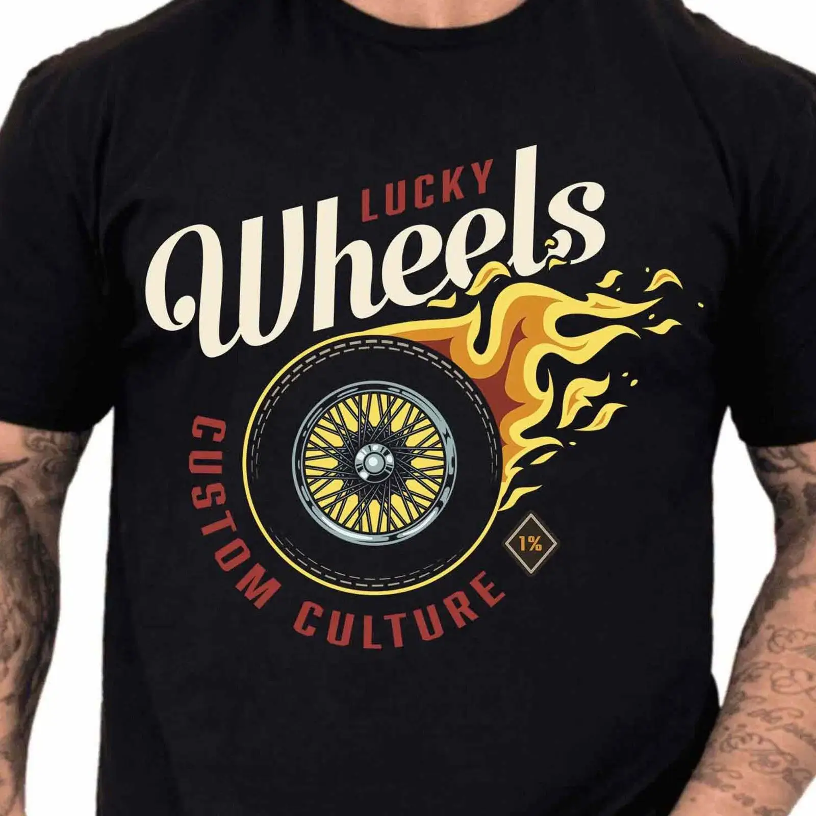 Koszulka Lucky Wheels Custom T – Vintage Fashion Wheel recenzja i cena