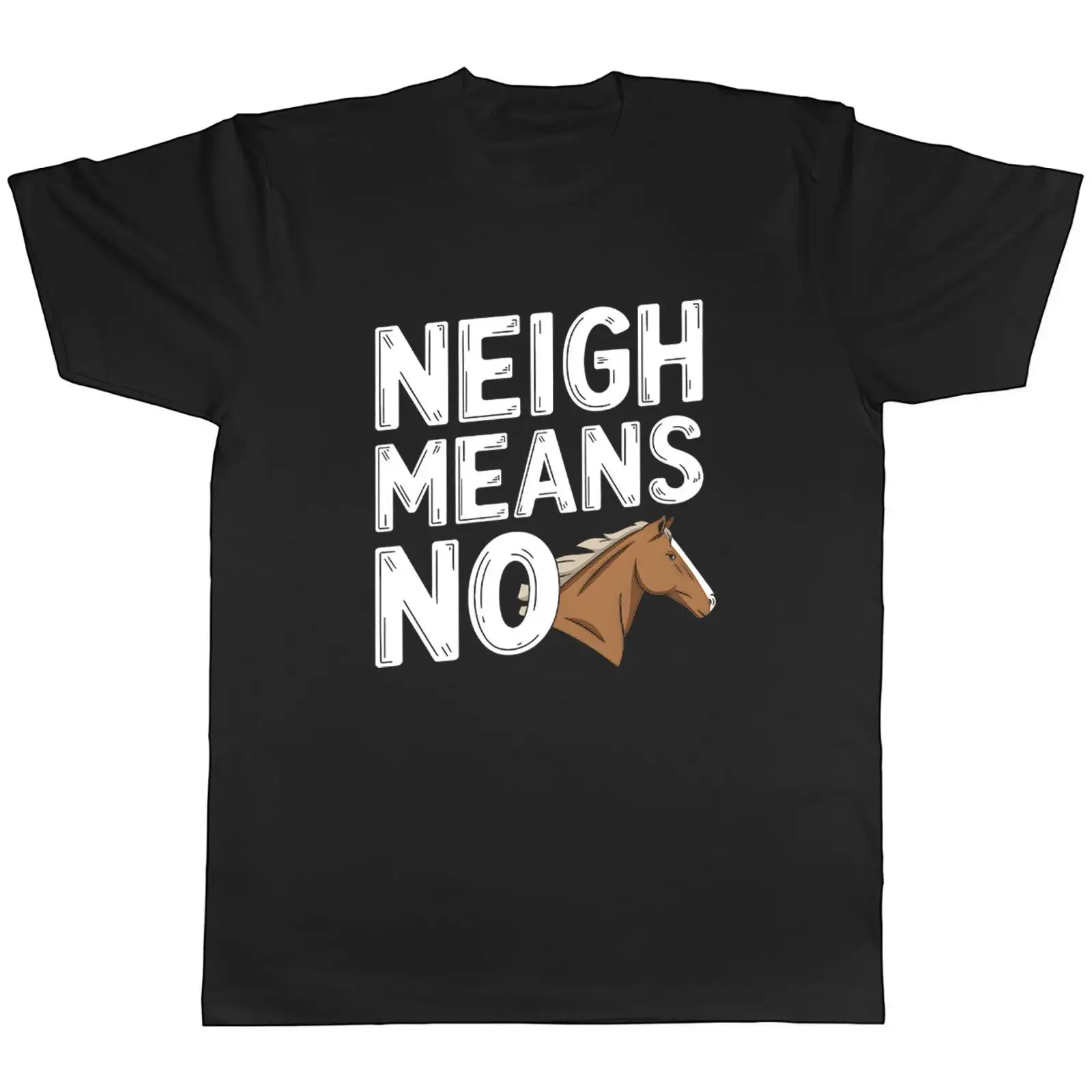 NEIGH MEANS NO FUNNY HORSE RID – Vintage Fashion Herren recenzja i cena