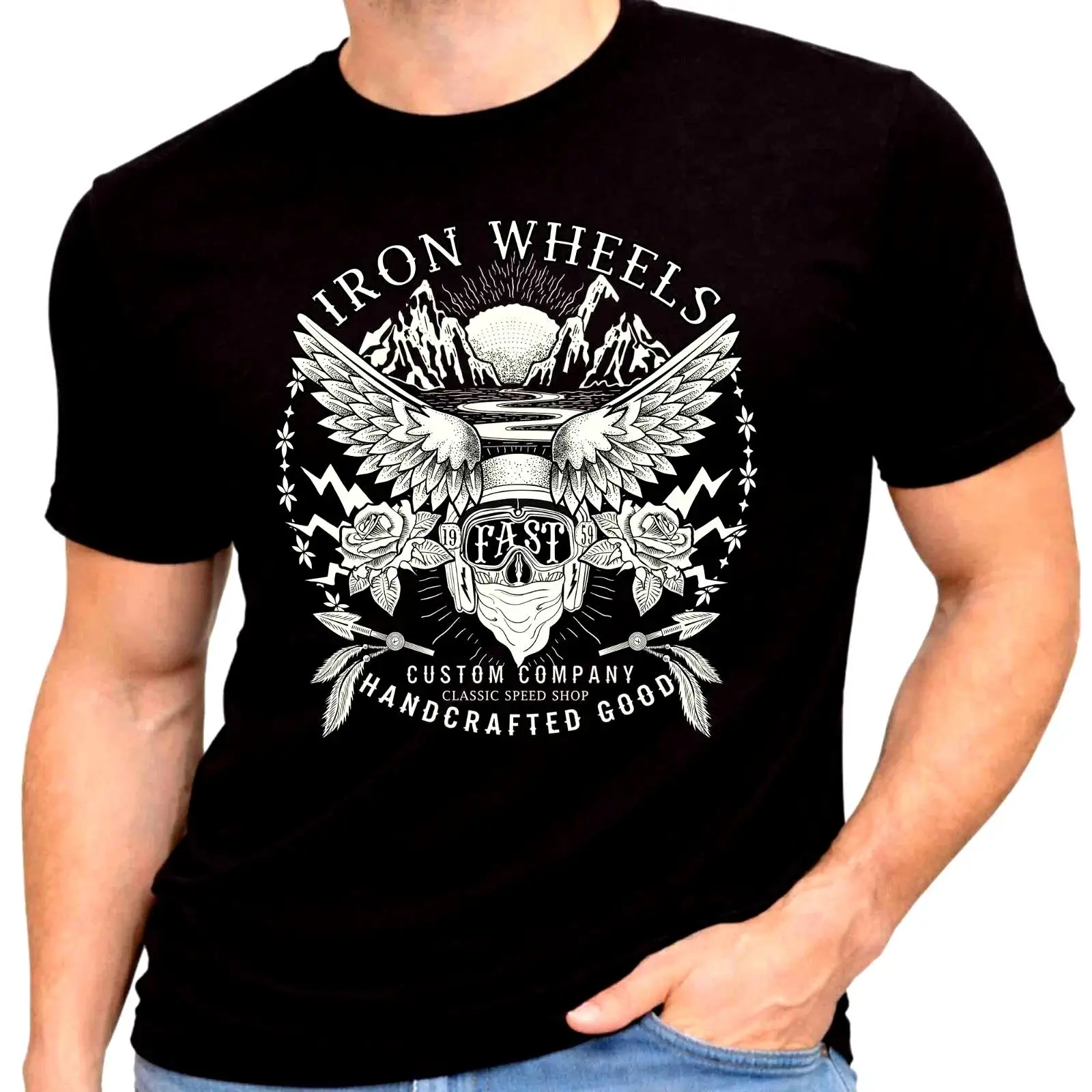 Koszulka Iron Wheels Fast Moto – Vintage Fashion Wheel recenzja i cena