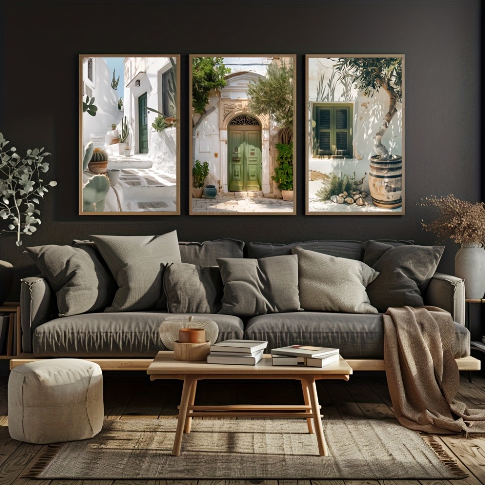 3 szt. Bezramowe obrazy na płó – Vintage Fashion Wall Art recenzja i cena