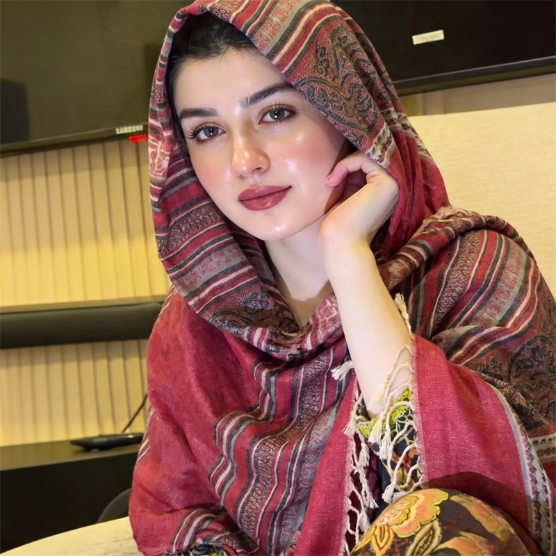 Vintage Szal Hidżab z Wzorem P – Vintage Fashion Hijab recenzja i cena