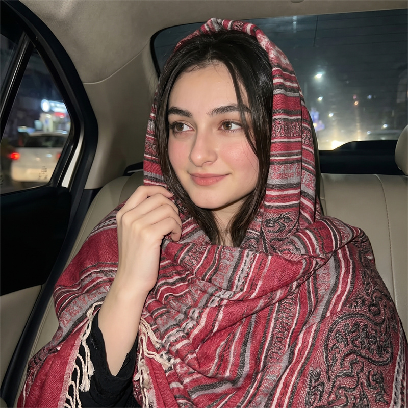 Vintage Szal Hidżab z Wzorem P – Vintage Fashion Hijab recenzja i cena
