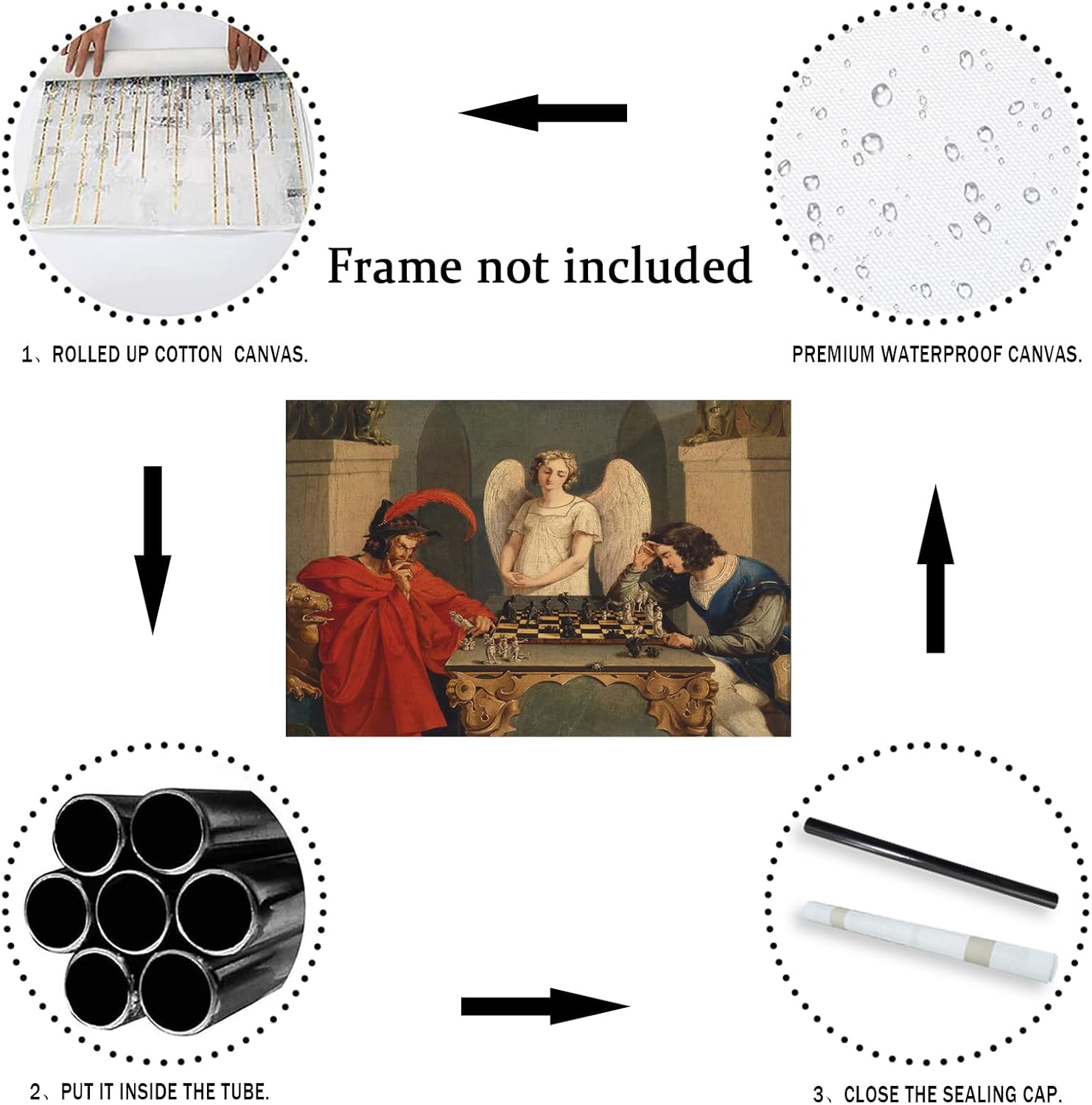 IUHYVMSM Vintage Faust i Mefis – Vintage Fashion Wall Art recenzja i cena