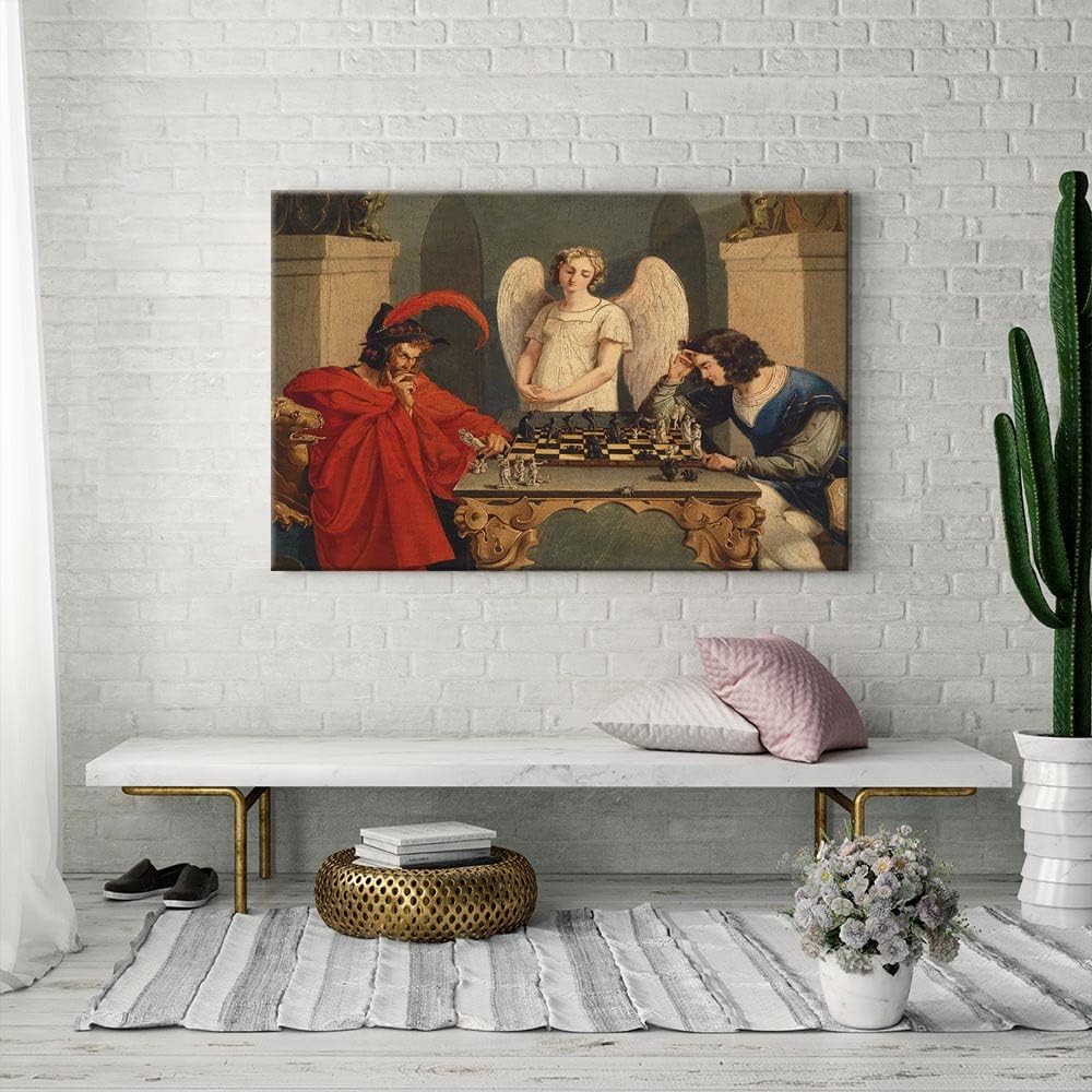 IUHYVMSM Vintage Faust i Mefis – Vintage Fashion Wall Art recenzja i cena