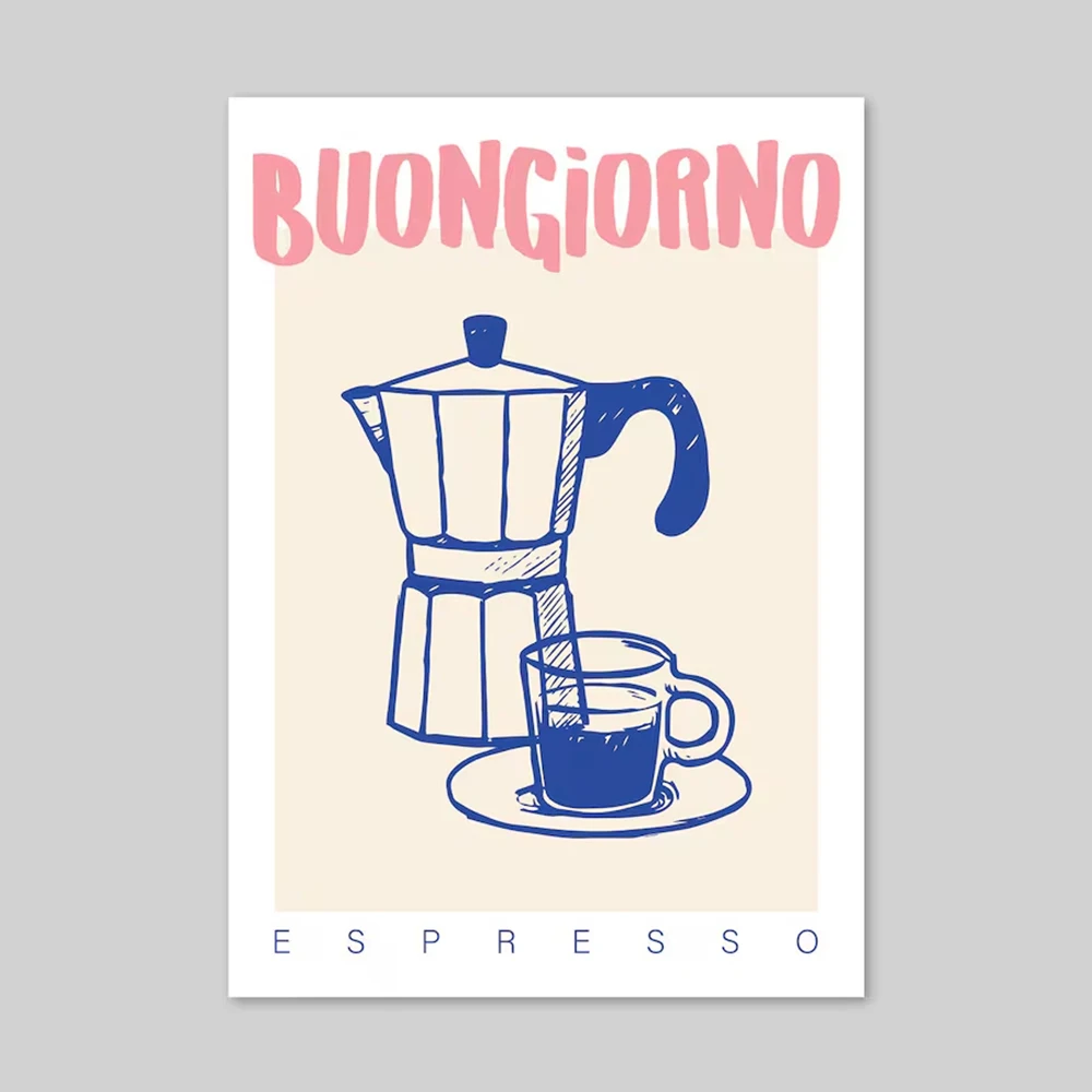 Nowoczesna kawa Espresso Wall  – Vintage Fashion Wall Art recenzja i cena