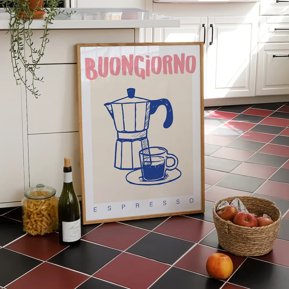 Nowoczesna kawa Espresso Wall  – Vintage Fashion Wall Art recenzja i cena