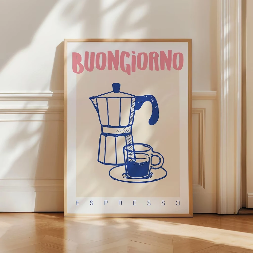 Nowoczesna kawa Espresso Wall  – Vintage Fashion Wall Art recenzja i cena