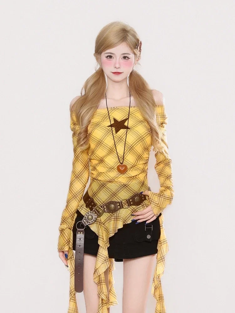Koszulka damska w kratę w styl – Vintage Fashion Aesthetic recenzja i cena