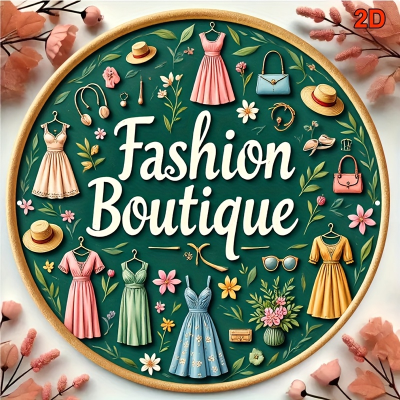 Metalowy szyld ścienny w stylu – Vintage Fashion Store recenzja i cena