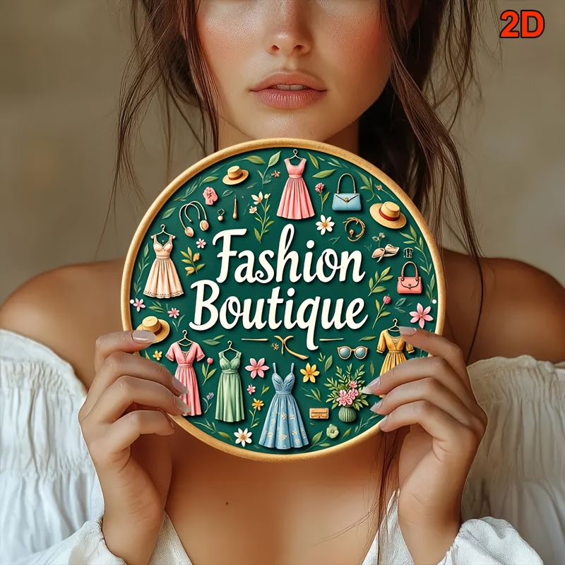 Metalowy szyld ścienny w stylu – Vintage Fashion Store recenzja i cena