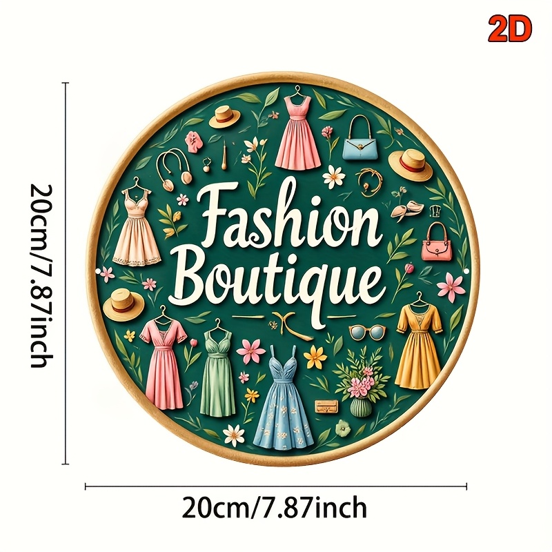 Metalowy szyld ścienny w stylu – Vintage Fashion Store recenzja i cena