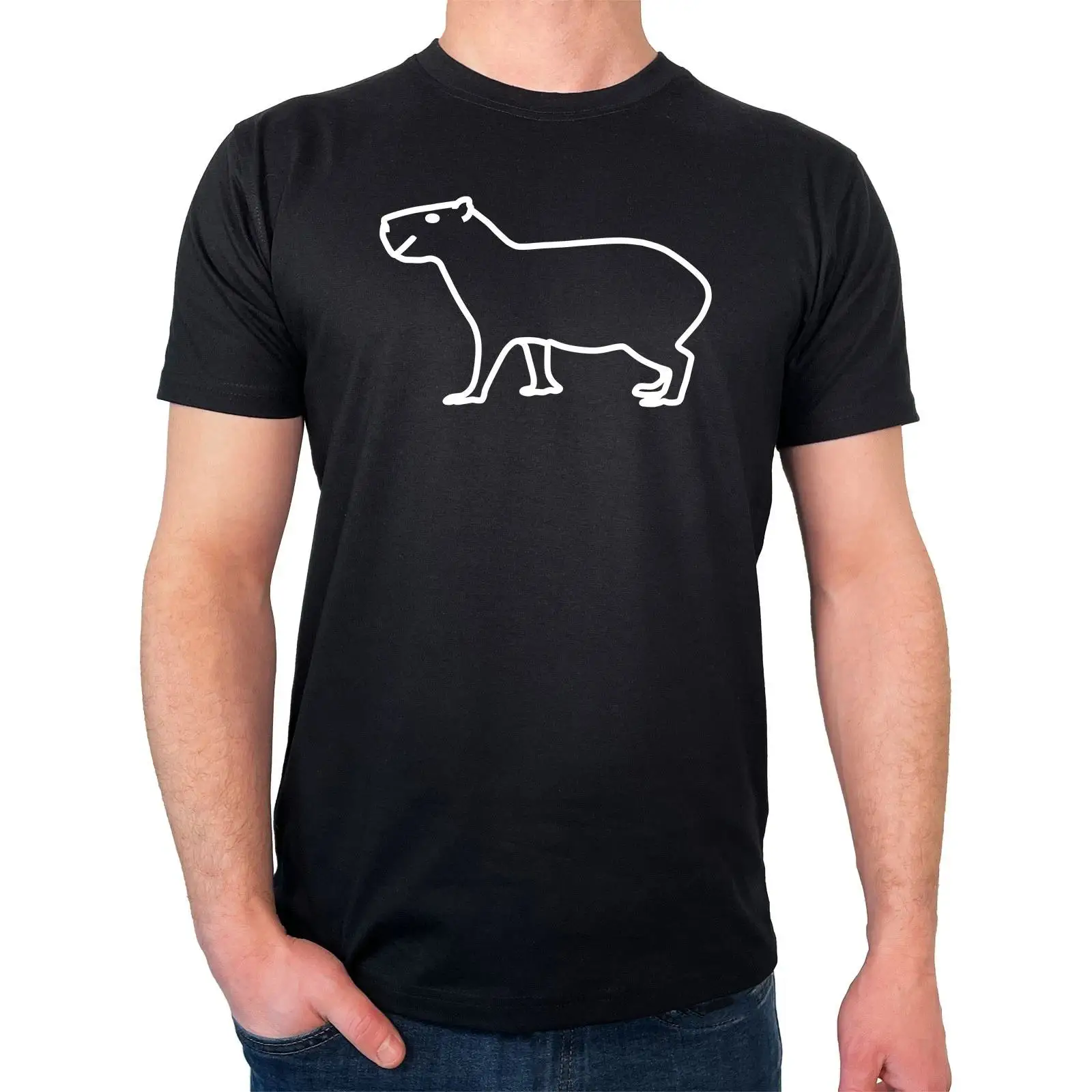 Męska koszulka T-shirt z sylwe – Vintage Fashion Herren recenzja i cena