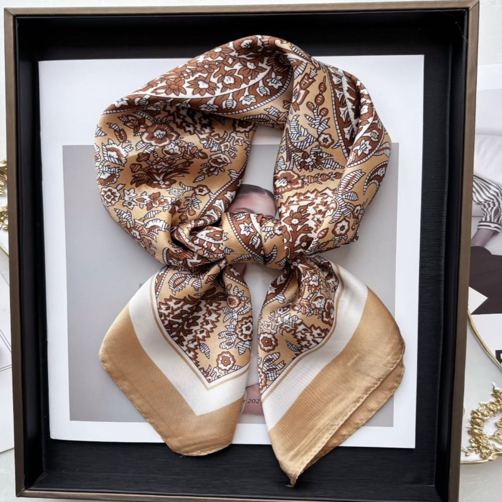 Nowa Luksusowa Apaszka Kwadrat – Vintage Fashion Hijab recenzja i cena