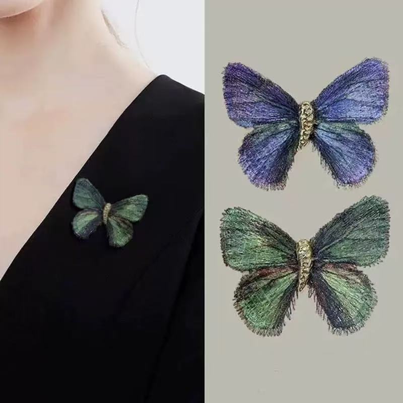 Haftowana broszka motyl, vinta – Vintage Fashion Dress recenzja i cena
