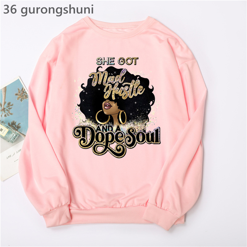 Watercolor Black Girl Magic Ho – Turtleneck Knit 90S recenzja i cena
