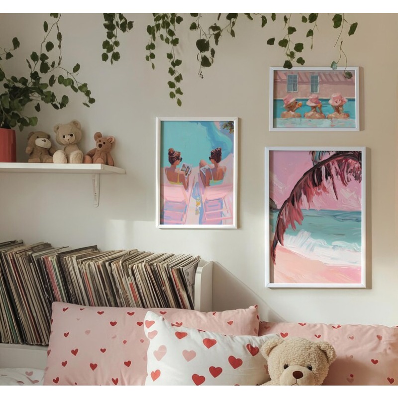 Vintage Plakat na Letnią Impre – Vintage Fashion Wall Art recenzja i cena