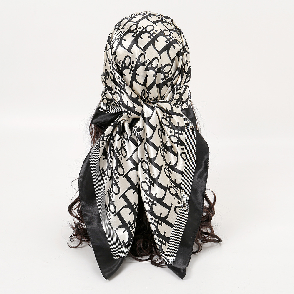 1 szt. 90cm Damska Jedwabna Ap – Vintage Fashion Hijab recenzja i cena