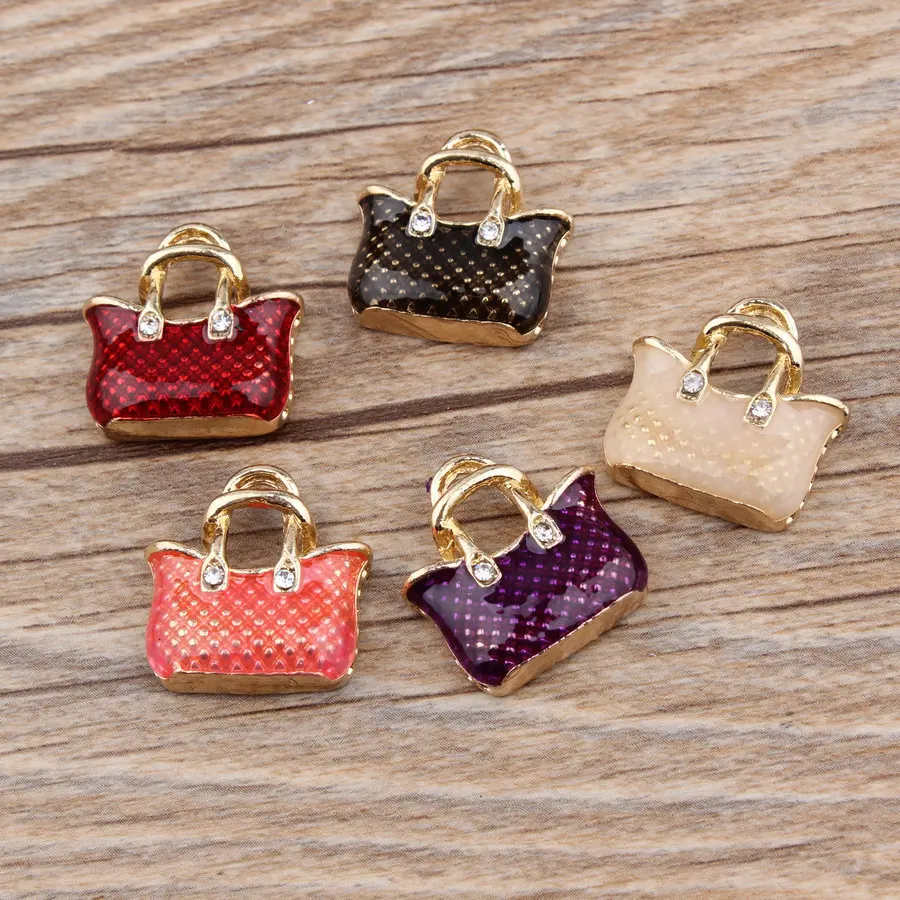 10 szt. Metalowa emaliowana me – Vintage Fashion Ornaments recenzja i cena