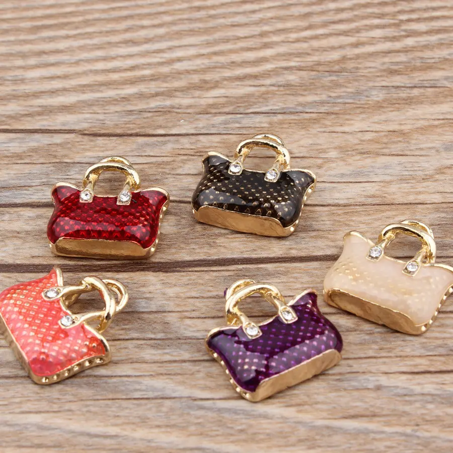 10 szt. Metalowa emaliowana me – Vintage Fashion Ornaments recenzja i cena