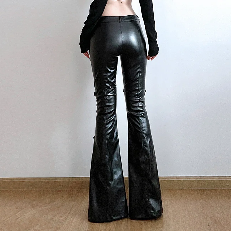 Damskie spodnie dzwony z ekosk – Vintage Fashion Aesthetic recenzja i cena