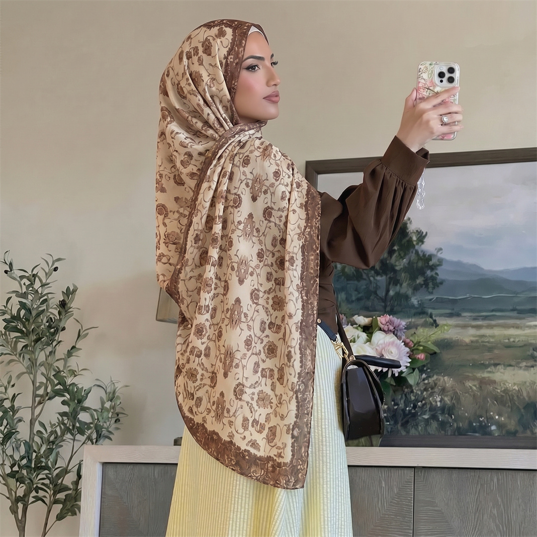 Hidżab w stylu vintage z kwiat – Vintage Fashion Hijab recenzja i cena