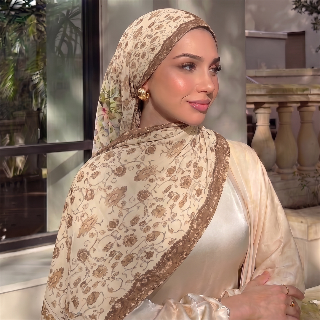 Hidżab w stylu vintage z kwiat – Vintage Fashion Hijab recenzja i cena