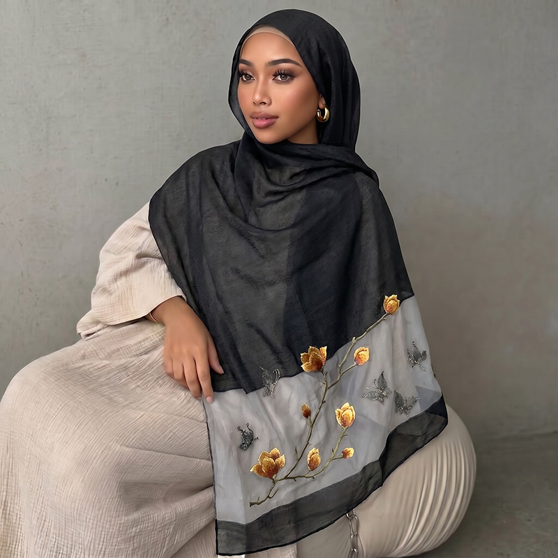 Szalik z nadrukiem Hidżab Band – Vintage Fashion Hijab recenzja i cena