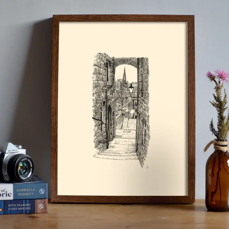 Vintage Edinburgh Castle Pen I – Vintage Fashion Wall Art recenzja i cena