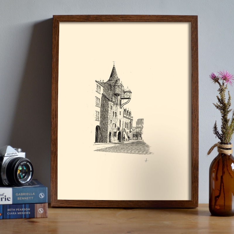 Vintage Edinburgh Castle Pen I – Vintage Fashion Wall Art recenzja i cena