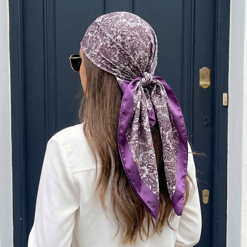 Luksusowa satynowa kwadratowa  – Vintage Fashion Hijab recenzja i cena